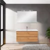 Mobilier complet de baie Vario Forte 100 stejar-stejar