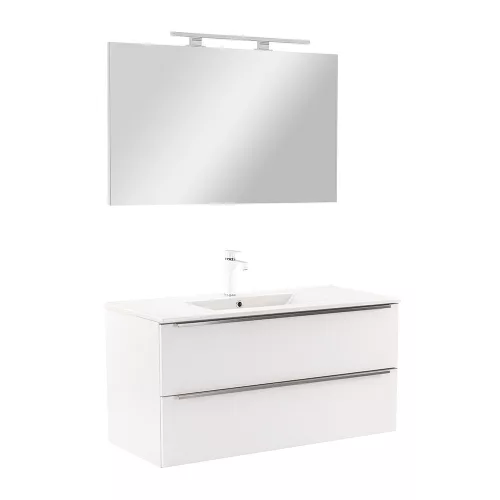 Mobilier complet de baie Vario Trim 100 alb-alb