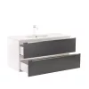 Mobilier complet de baie Vario Trim 100 alb-antracit