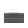Dulap inferior Vario Trim 100 cu lavoar alb-antracit