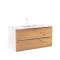 Dulap inferior Vario Trim 100 cu lavoar, stejar alb