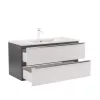 Dulap inferior Vario Trim 100 cu lavoar antracit-alb