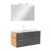 Mobilier complet de baie Vario Trim 100 stejar-antracit
