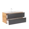Mobilier complet de baie Vario Trim 100 stejar-antracit