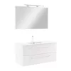 Mobilier complet de baie Vario Clam 100 alb-alb