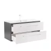 Mobilier complet de baie Vario Clam 100 antracit-alb