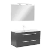 Mobilier complet de baie Vario Clam 100 antracit-antracit