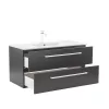 Mobilier complet de baie Vario Clam 100 antracit-antracit