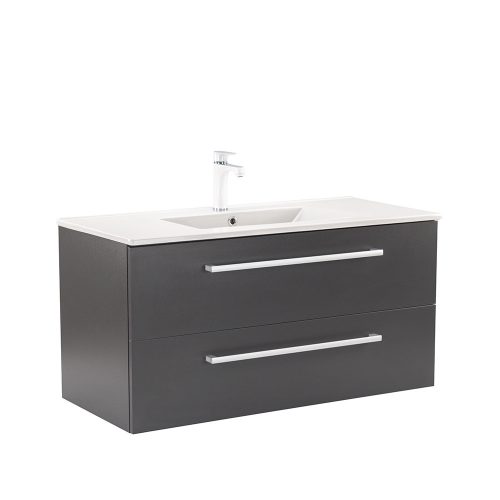 Dulap inferior Vario Clam 100 cu lavoar antracit-antracit