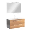 Mobilier complet de baie Vario Clam 100 antracit-stejar