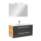 Mobilier complet de baie Vario Clam 100 stejar-antracit