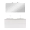 Mobilier complet de baie Vario Forte 120 alb-alb