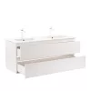 Mobilier complet de baie Vario Forte 120 alb-alb