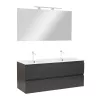Mobilier complet de baie Vario Forte 120 antracit-antracit
