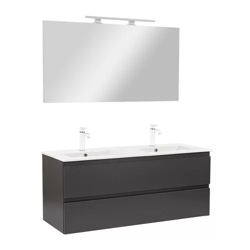 Mobilier complet de baie Vario Forte 120 antracit-antracit