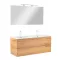 Mobilier complet de baie Vario Forte 120 stejar-stejar
