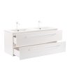 Mobilier complet de baie Vario Clam 120 alb-alb