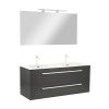 Mobilier complet de baie Vario Clam 120 antracit-antracit
