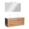 Mobilier complet de baie Vario Clam 120 antracit-stejar