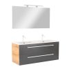 Mobilier complet de baie Vario Clam 120 stejar-antracit