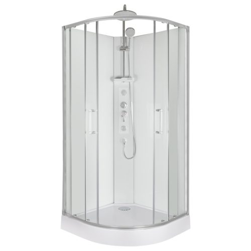 Cabină de duș cu hidromasaj Wega White 90x90