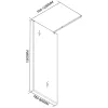 Cabina de dus River walk-in 80x190 cm neagra