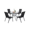 Set mobilier de gradina Tanger 4-1 negru