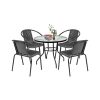 Set mobilier de gradina Lund 4-1 negru