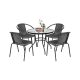 Set mobilier de gradina Lund 4-1 negru