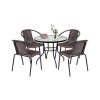 Set mobilier de gradina Lund 4-1 maro