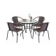 Set mobilier de gradina Lund 4-1 maro