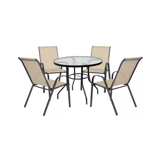 Set mobilier de gradina Tanger 4-1 bej