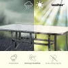 Set mobilier de gradina Arlon 4-1 negru