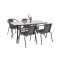 Set mobilier de gradina Elzas 4-1 negru