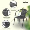 Set mobilier de gradina Elzas 4-1 negru