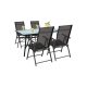 Set mobilier de gradina Nadin 4-1 negru