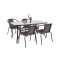 Set mobilier de gradina Elzas 4-1 maro