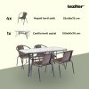 Set mobilier de gradina Elzas 4-1 maro