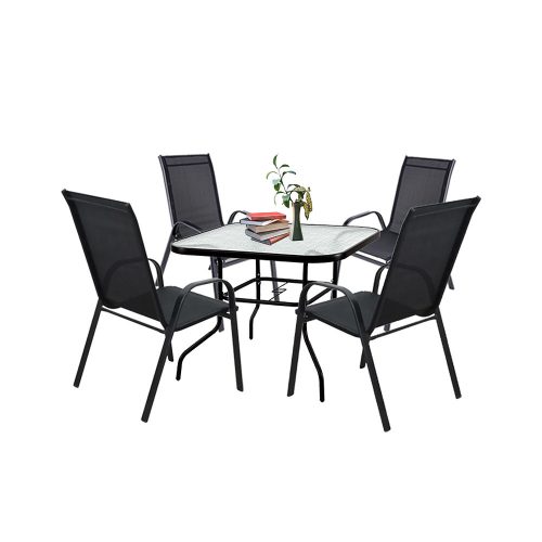 Set mobilier de gradina Juba 4-1 negru