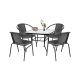 Set mobilier de gradina Rozetta 4-1 negru