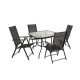Set mobilier de gradina Amira 4-1 negru