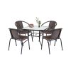 Set mobilier de gradina Rozetta 4-1 maro
