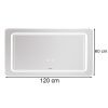Oglinda video cu iluminare LED 120x60 cm