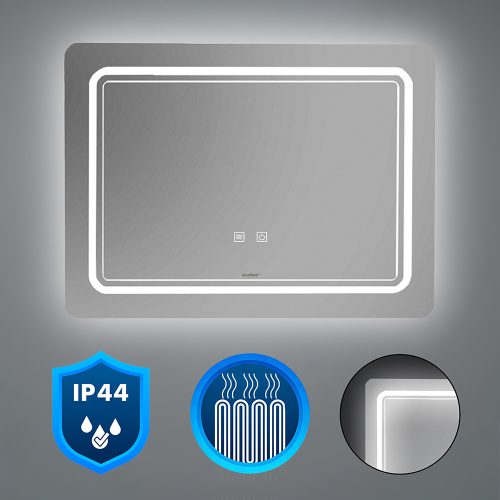 Oglinda video cu iluminare LED 80x60 cm