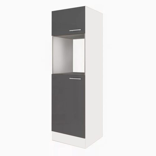 Dulap de camara Yorki dimensiunea 60, corp alb cu fata antracit satinat