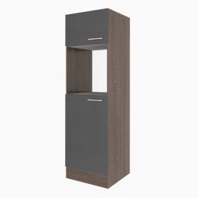 Dulap de camara Yorki dimensiunea 60, corp din stejar Yorki cu fata antracit satinat