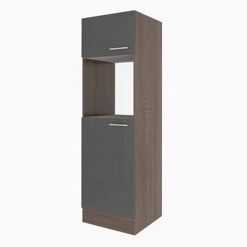 Dulap de camara Yorki dimensiunea 60, corp din stejar Yorki cu fata antracit satinat