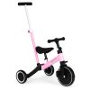 Triciclu cu mâner de împins 2 în 1 roz