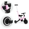 Triciclu cu mâner de împins 2 în 1 roz