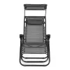 Șezlong pliabil cu copertină gri
